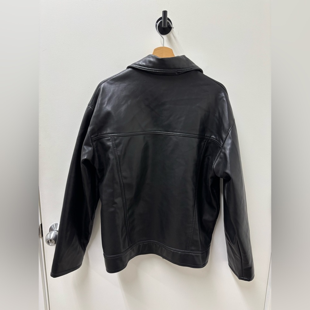 Authentic Versace Black Leather Jacket - image 7